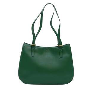 Celine Leather Shoulder Bag Green